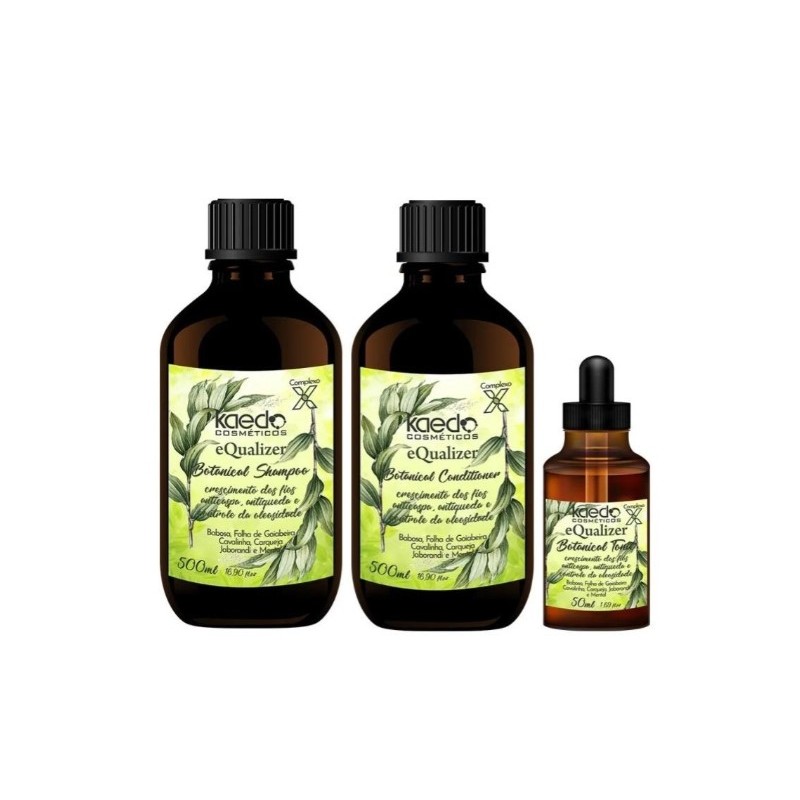 Equalizer Botanical X Complex Anticaspa Kit 3 Itens - Kaedo Beautecombeleza.com