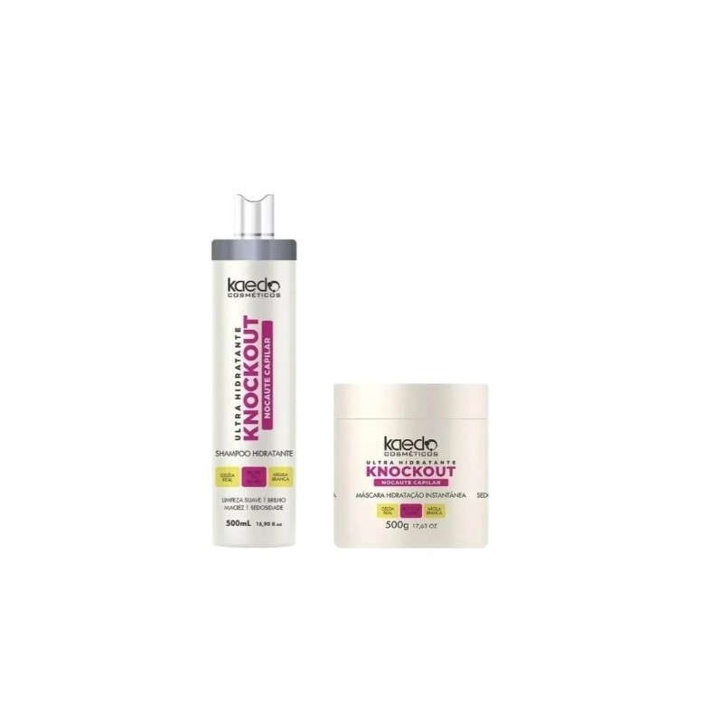 Knockout Hydratant Capillaire  Kit 2x500ml - Kaedo Beautecombeleza.com
