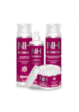 Reconstrução Capilar Força e Brilho Kit 4 Produtos - New Hair