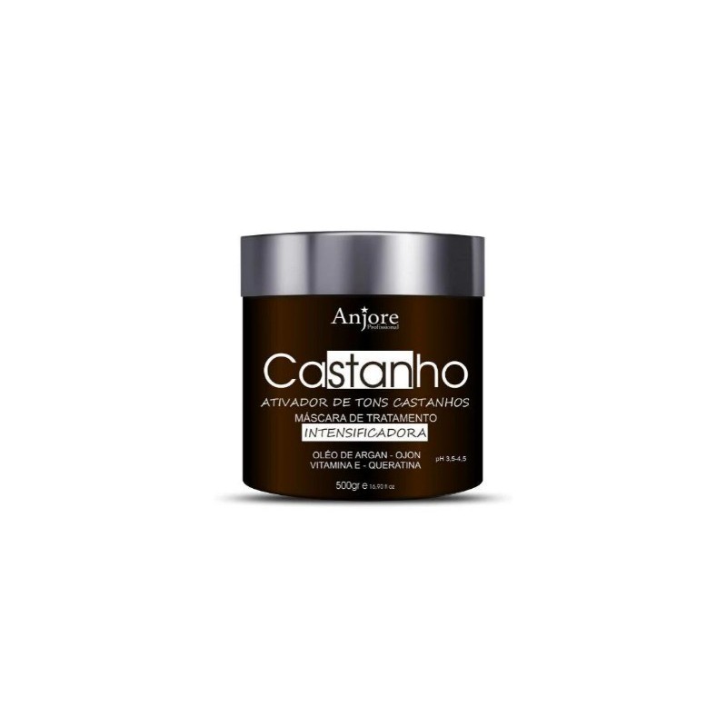 Castanho Máscara Matizadora  500g - Anjore Beautecombeleza.com