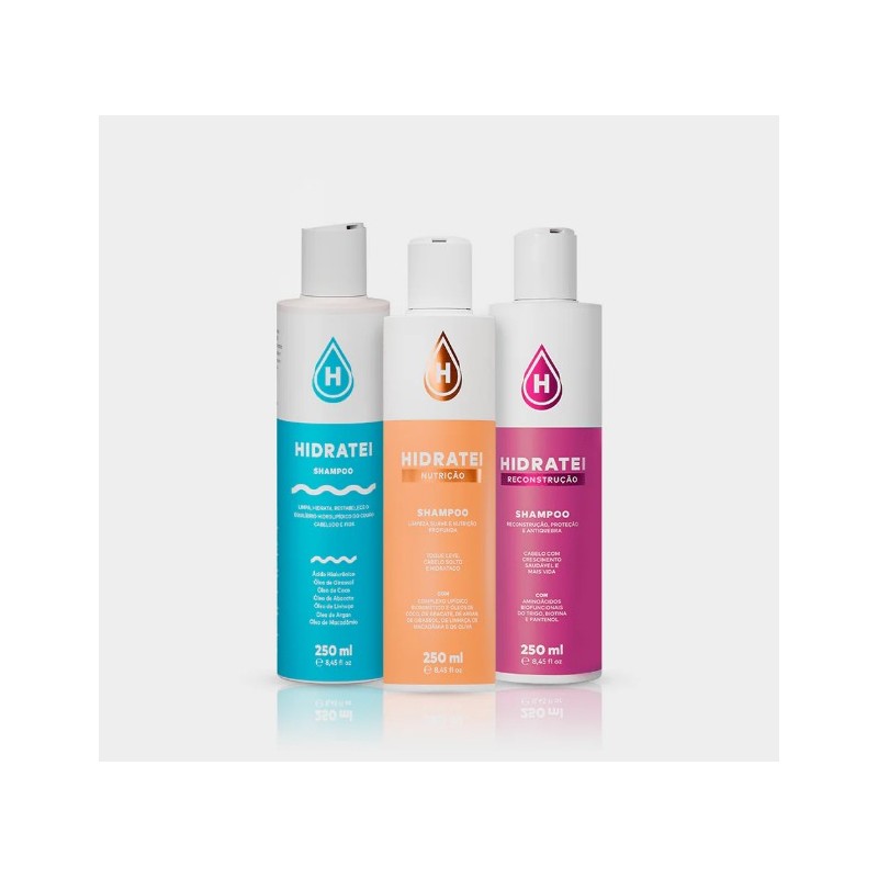 Shampoo Chronogram Capillary Kit 3x1L - Hidratei Beautecombeleza.com