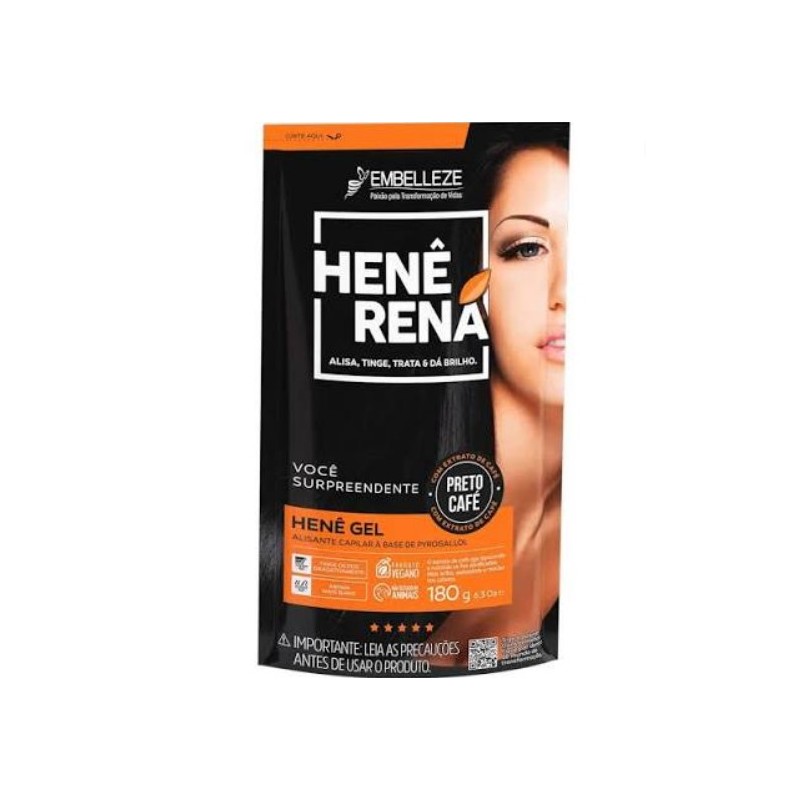 Henê Rená Preto Café 180g - Embelleze Beautecombeleza.com