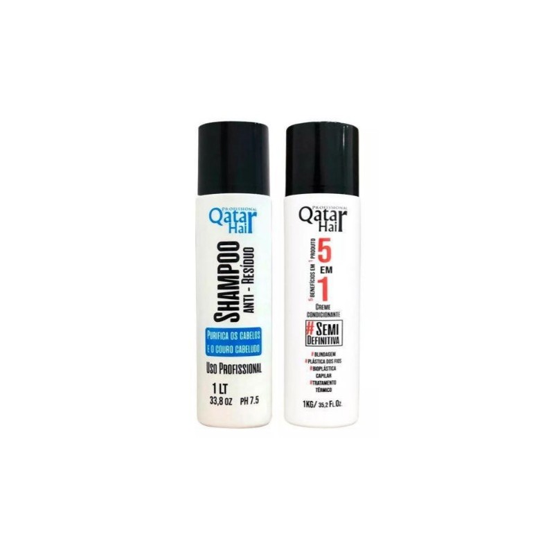 Progressiva 5 em 1 Redutor de Volume Kit 2x1l - Qatar Hair Beautecombeleza.com