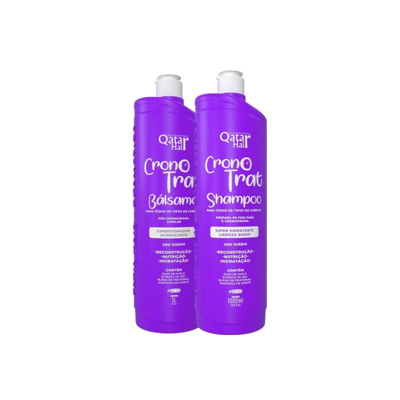 Baume Cronotrat avec Shampooing Kit2x1L – Qatar Hair Beautecombeleza.com