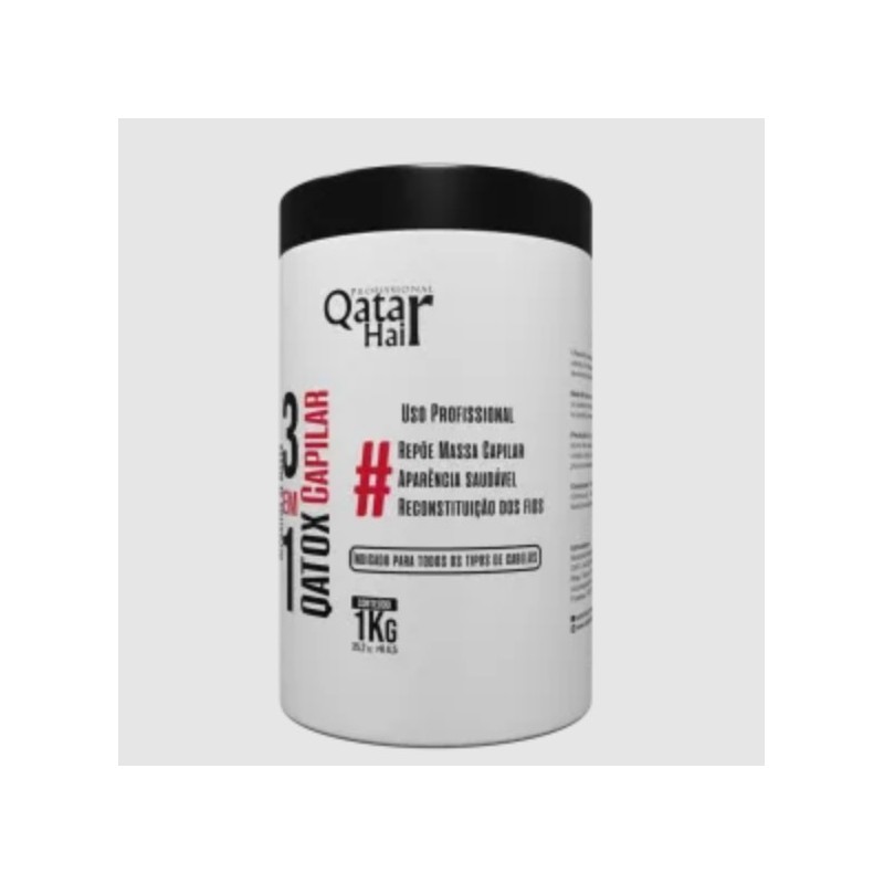 Qatox Capilar 3em1 Repositor de Massa1Kg - Qatar Hair Beautecombeleza.com