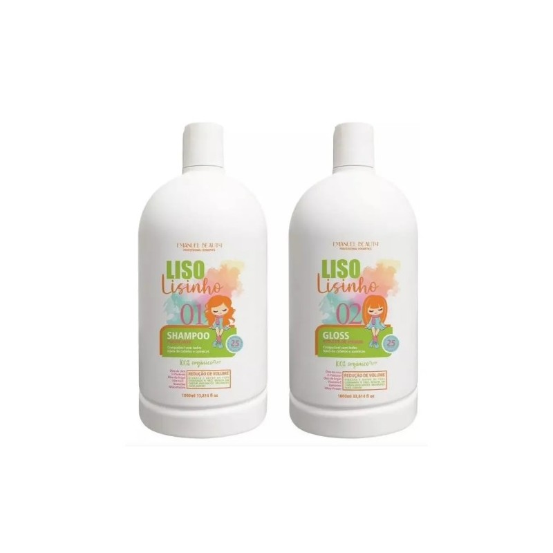 Liso Lisinho Lissage Bresilien 2x1L - Emanuel Beauty Beautecombeleza.com