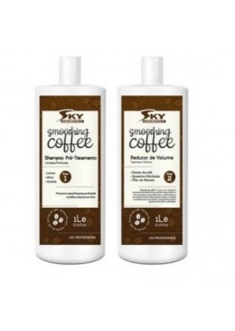 Smoothing Coffee Lissage Bresilien Kit 2x1L - Sky Cosmetics  Beautecombeleza.com