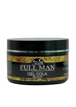 Gel Cola Black 300g - 3D Line Full Man  Beautecombeleza.com