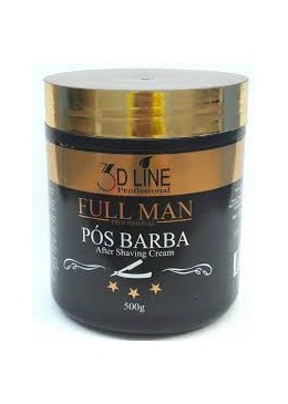 Creme Hidratante Pós Barba Full Man 3D Line Profissional 500g  Beautecombeleza.com