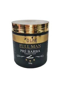 Creme Pré Barba Limpador Facial 3D Line Full Man 500g